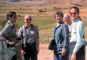 Carlos y Ana Sackmann, Martin y Abdon Lizaso y Sally Forbes